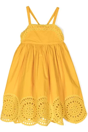 Stella McCartney Broderie-anglaise empire-line dress