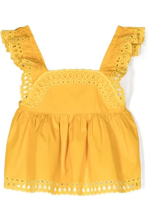 Stella McCartney Broderie-anglaise flared blouse