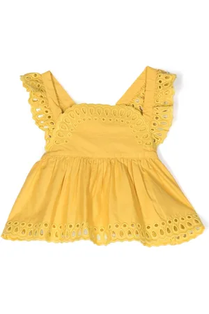 Stella McCartney Broderie-anglaise flared blouse