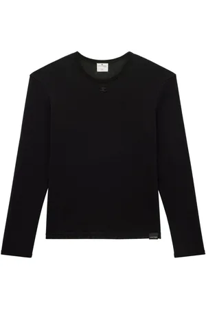 Courrèges Mesh-design long-sleeve T-shirt