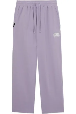 Izzue Logo-embroidery cotton track pants