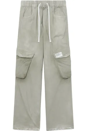 Izzue Drawstring cotton cargo trousers