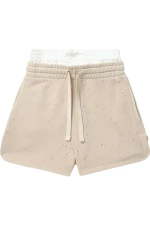 Halfboy Layered cotton shorts
