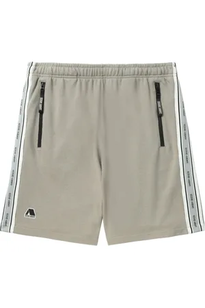 Izzue Logo-tape track shorts