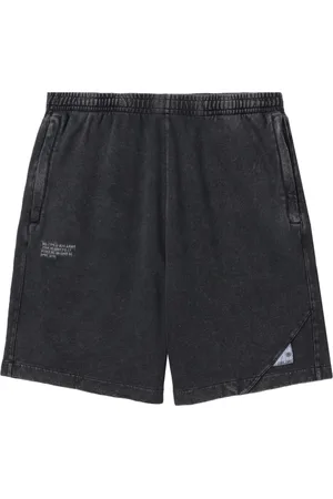 Izzue Logo-patch cotton shorts