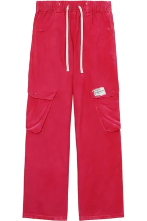 Izzue Drawstring cotton cargo trousers