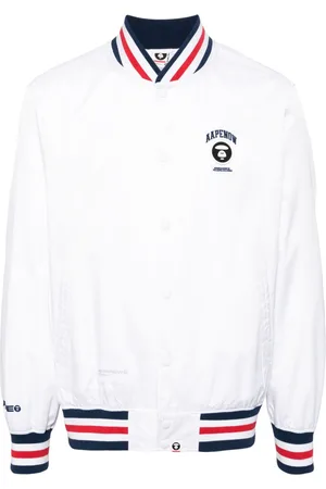 A Bathing Ape Stripe-trim bomber jacket