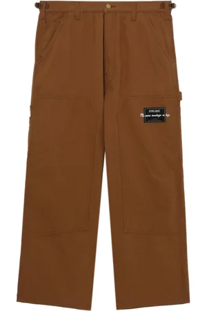 Izzue Logo-patch wide-leg trousers