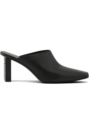 Courrèges 70mm square-toe leather mules