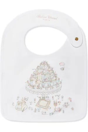 Atelier Choux Le Gâteau-print satin bib