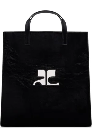 Courrèges Heritage leather tote bag