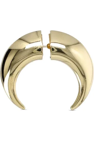 Marine Serre Regenerated Moon stud earring