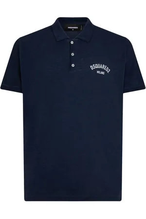 Dsquared2 Logo-print cotton blend polo shirt