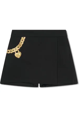 Moschino Chain-print high-waist skorts
