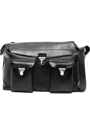 LEMAIRE Gear pebbled holdall bag