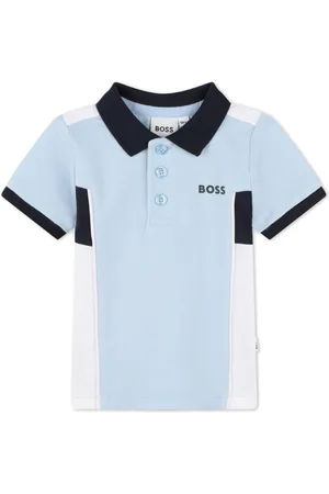 HUGO BOSS Logo-print cotton polo shirt