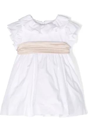 Le Bebé Enfant Bow-detail cotton dress