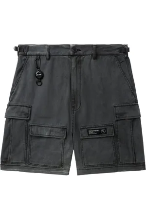 Izzue Mid-rise cotton cargo shorts