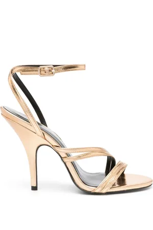 Patrizia Pepe 100mm metallic strappy sandals