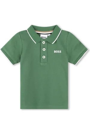 HUGO BOSS Logo-print cotton polo shirt