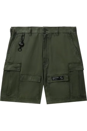 Izzue Mid-rise cotton cargo shorts