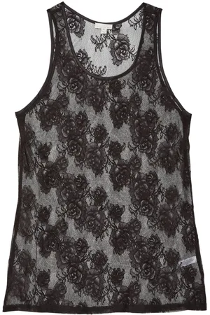 FLEUR DU MAL Bouquet lace tank top