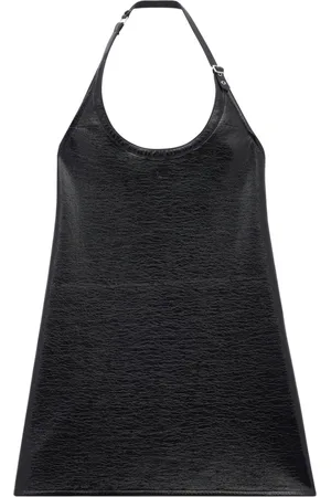 Courrèges Buckle-detail halterneck minidress