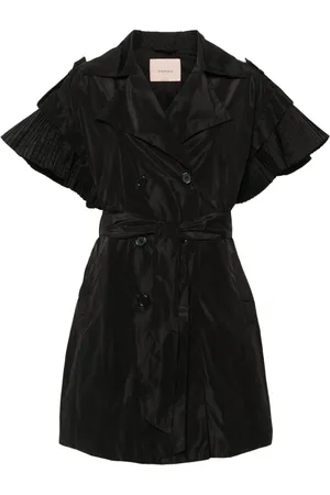 Twin-Set Double-breasted belted gilet