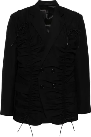 Simone Rocha Ruched double-breasted blazer