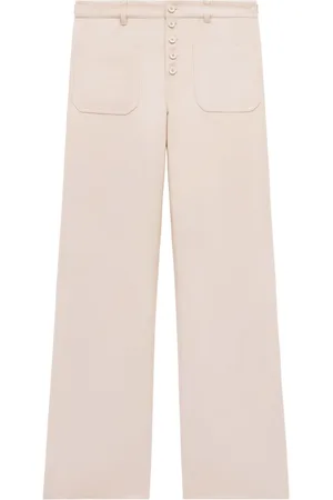 Courrèges Button-front wide-leg trousers