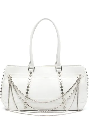 YOHJI YAMAMOTO Chain-detail leather shoulder bag