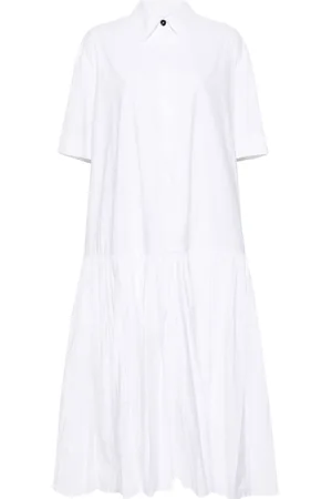Jil Sander Drop-waist cotton shirtdress