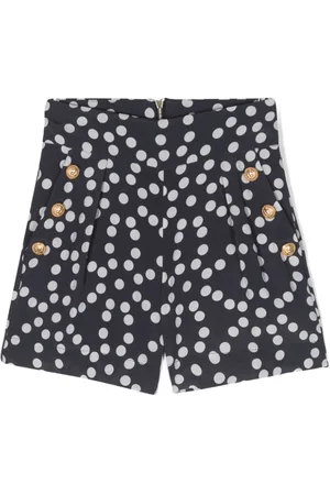 Balmain Lion-head buttoned shorts