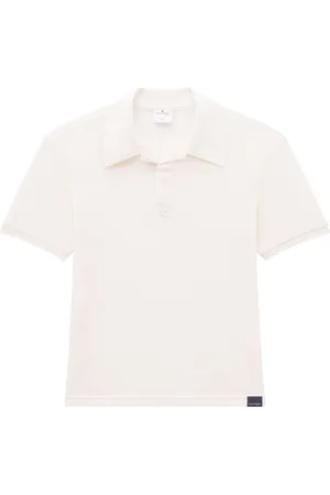 Courrèges AC logo-appliqué mesh polo shirt