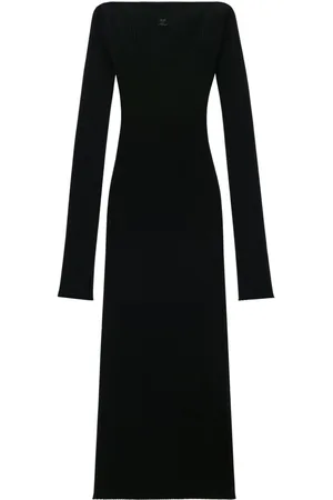 Courrèges Off-shoulder jersey dress