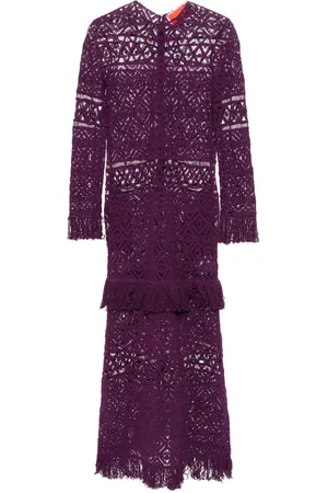 La DoubleJ Lacey Swing macramé dress