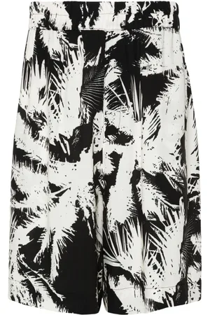 LANEUS Abstract-print shorts
