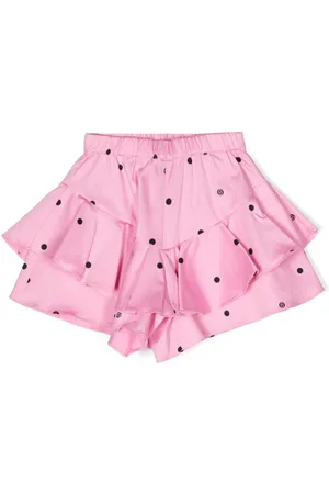 Twin-Set Polka-dot ruffled shorts