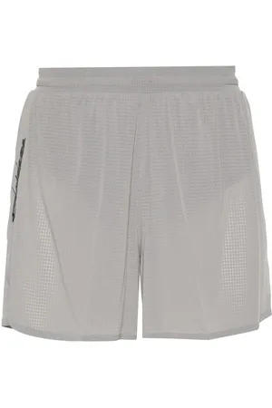 Y-3 Checked running shorts