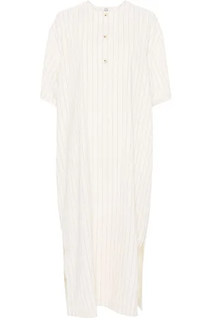 Totême Pinstripe midi dress