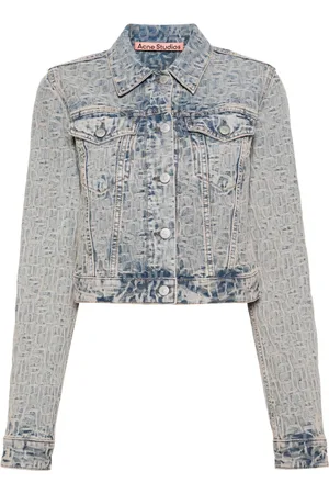 Acne Studios Monogram-jacquard denim jacket