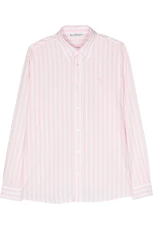 Acne Studios Logo-embroidered striped shirt