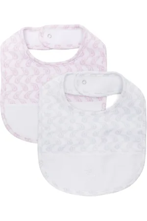 Etro Pegaso-embroidered paisley-print bibs (pack of two)