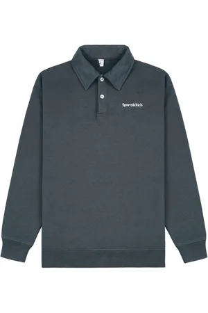 Sporty & Rich Logo-embroideered polo top