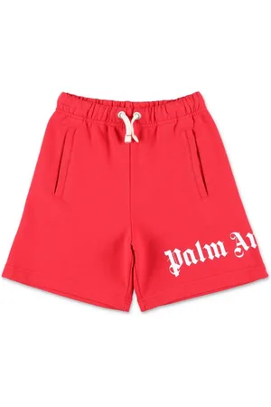 Palm Angels Logo-print cotton shorts