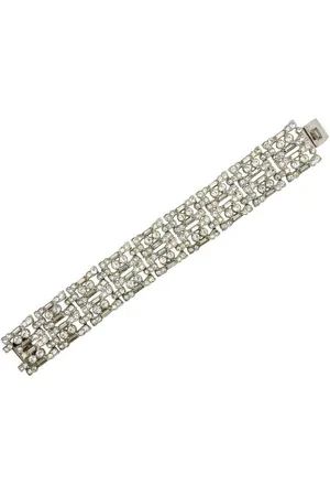 JENNIFER GIBSON JEWELLERY Vintage Art Deco Paste Cocktail Bracelet 1930s