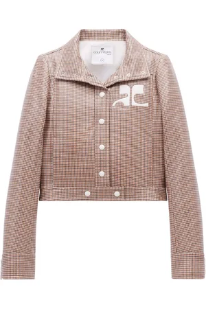 Courrèges Reedition checked vinyl jacket