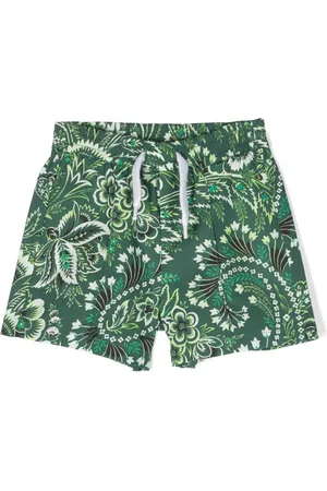 Etro Floral-print cotton shorts