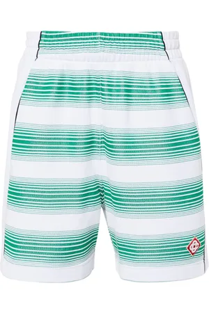 Casablanca Striped jacquard track shorts
