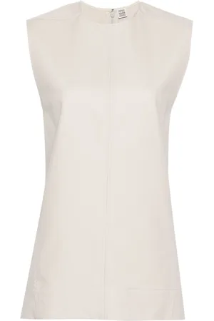 Totême Sleeveless seam-detailed top